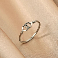 Bague Acier Inoxydable <br> Cercle simple - Amora Bijoux