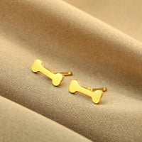 Boucle d'oreille Enfant <br> Os de chien - Amora Bijoux