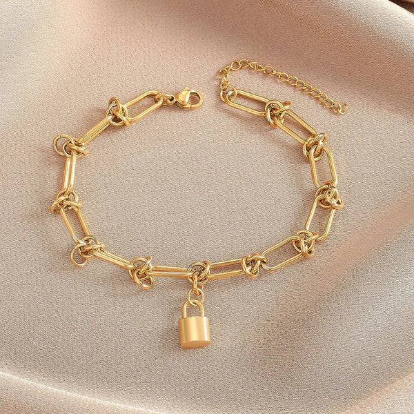 Bracelet Acier Inoxydable <br> Cadenas - Amora Bijoux