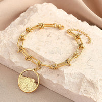 Bracelet Acier Inoxydable <br> Charme montagnard - Amora Bijoux