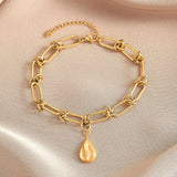 Bracelet Acier Inoxydable <br> Larme - Amora Bijoux