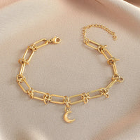 Bracelet Acier Inoxydable <br> Lune - Amora Bijoux