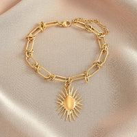 Bracelet Acier Inoxydable <br> Soleil - Amora Bijoux