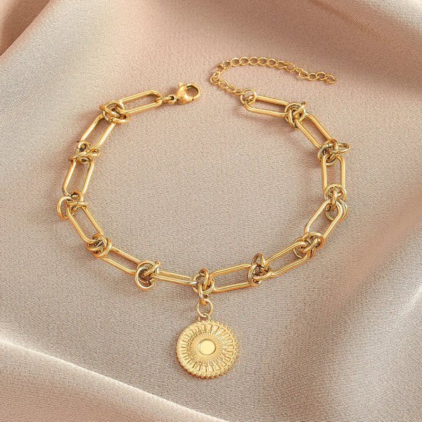 Bracelet Acier Inoxydable <br> Tournesol - Amora Bijoux