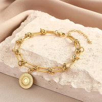 Bracelet Acier Inoxydable <br> Tournesol - Amora Bijoux