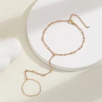 Bracelet bague <br> Liens minimalistes - Amora Bijoux