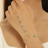 Bracelet bague <br> Perles minimalistes - Amora Bijoux