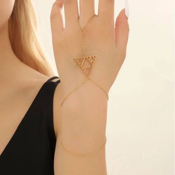 Bracelet bague <br> Triangle de Sierpiński - Amora Bijoux