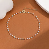 Bracelet Cheville <br> Perles colorées - Amora Bijoux