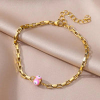 Bracelet Cheville <br> Rose - Amora Bijoux