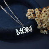 Collier Acier Inoxydable <br> Love You Mom - Amora Bijoux