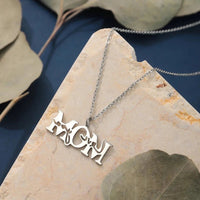 Collier Acier Inoxydable <br> Love You Mom - Amora Bijoux