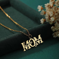 Collier Acier Inoxydable <br> Love You Mom - Amora Bijoux